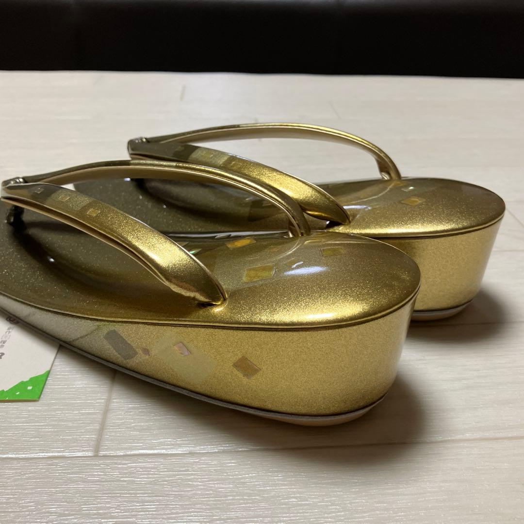 《箱付き》伊と忠　高級　草履バッグセット　螺鈿細工