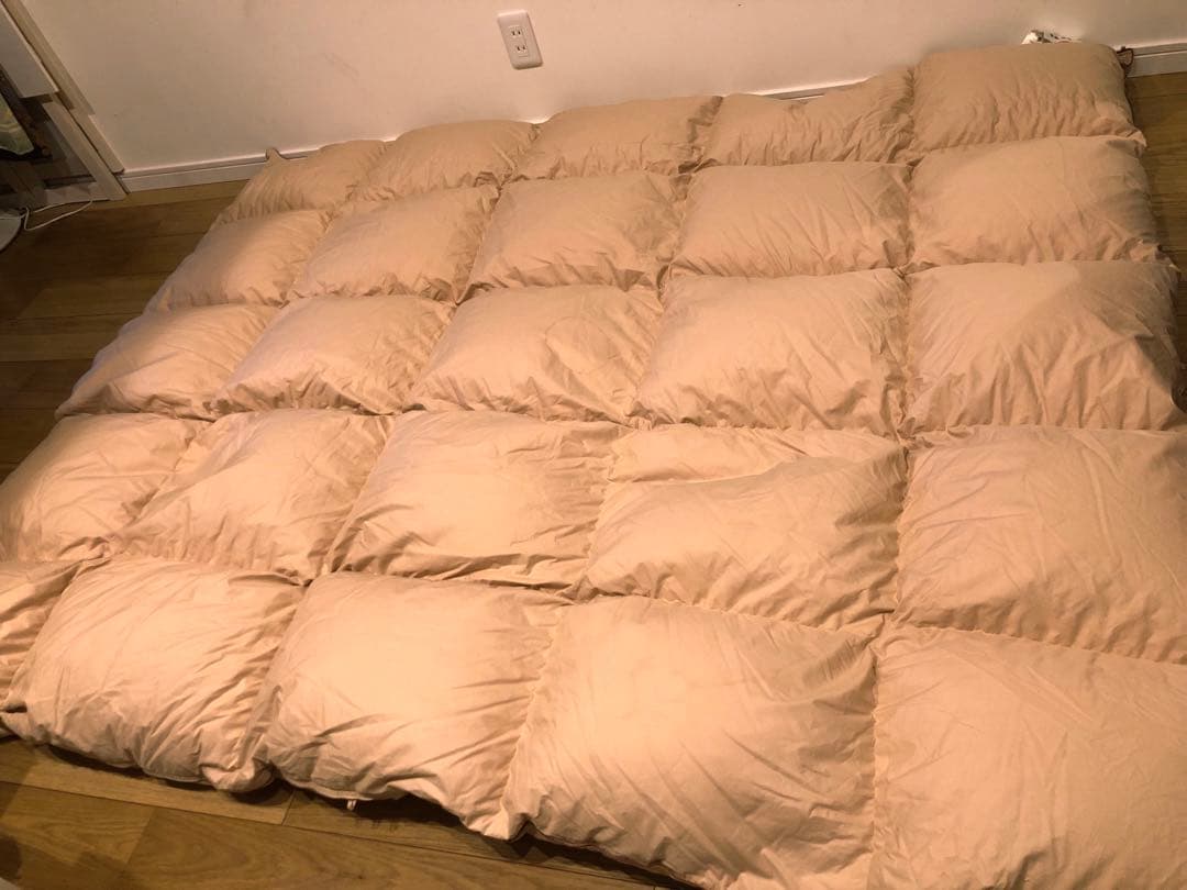 FISBA フィスバ スイス製 ダウン90% ダブル 2.0k 綿100% 一層