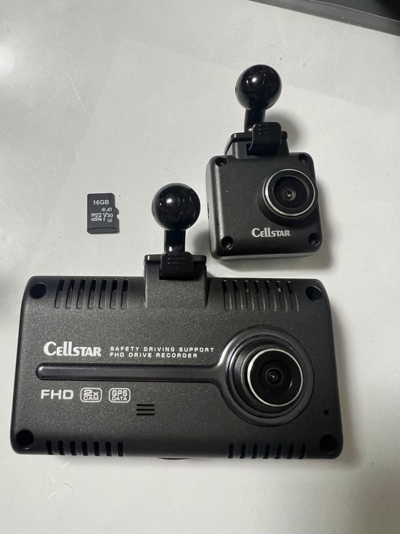セルスター CSD-790FHG 前後カメラ ドライブレコーダー SDカード付き