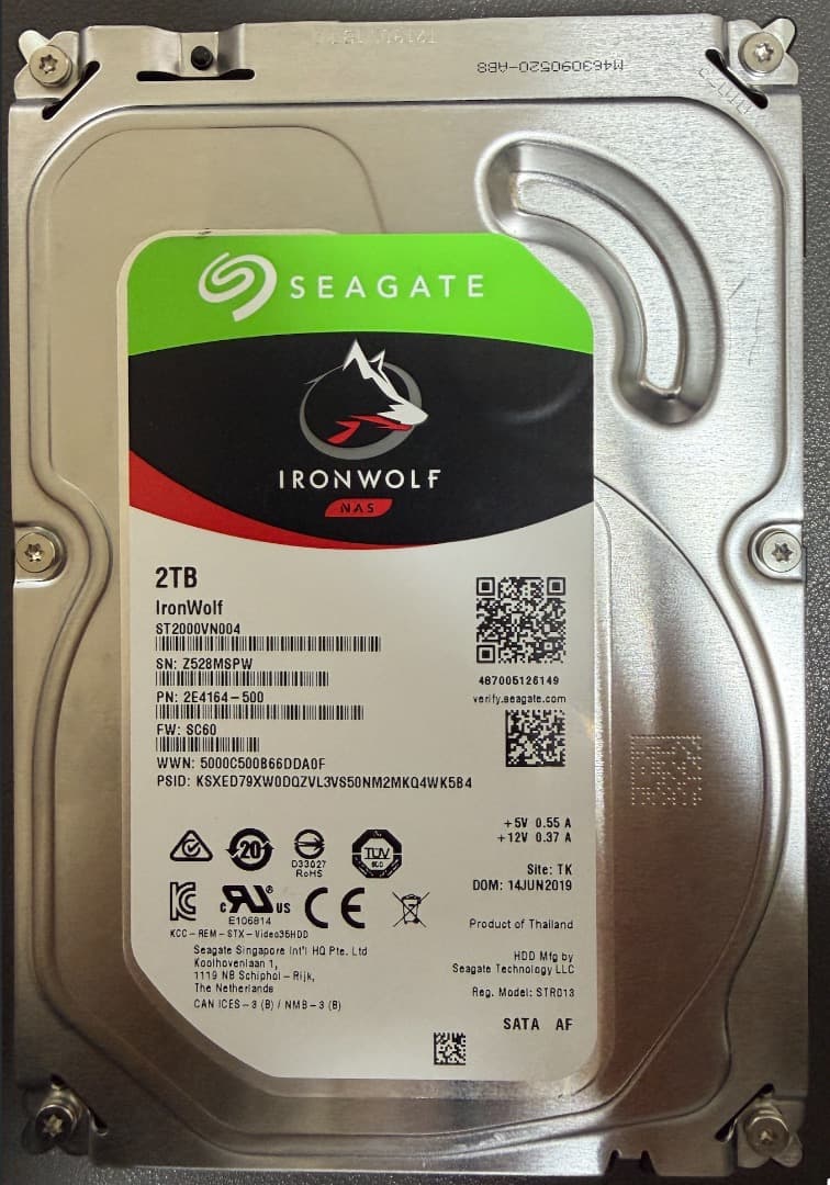 2TB SEAGATE IronWolf ST2000VN004 - メルカリ
