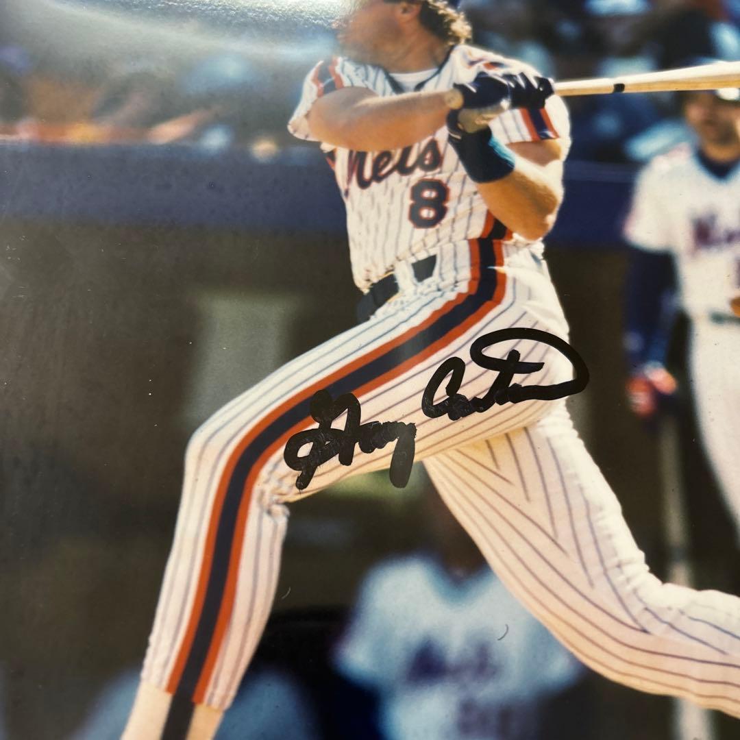 MLB ゲーリーカーター 直筆サイン入りフォト ニューヨークメッツ