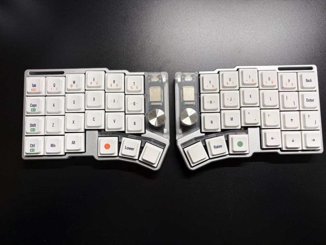 Cornix LP 無線分割キーボード シルバー - メルカリ