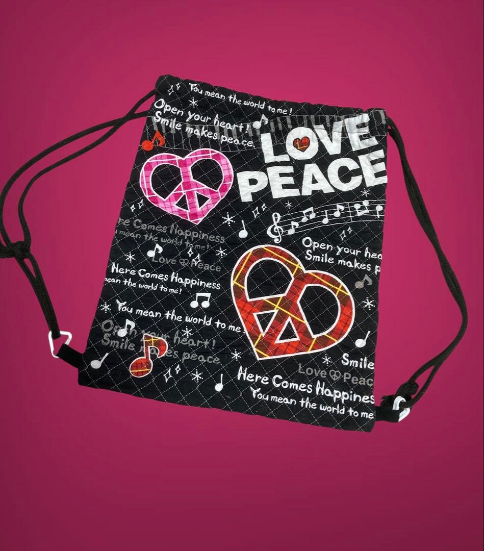 00s平成ギャルフェアリーグランジNANAナップサックピースマーク