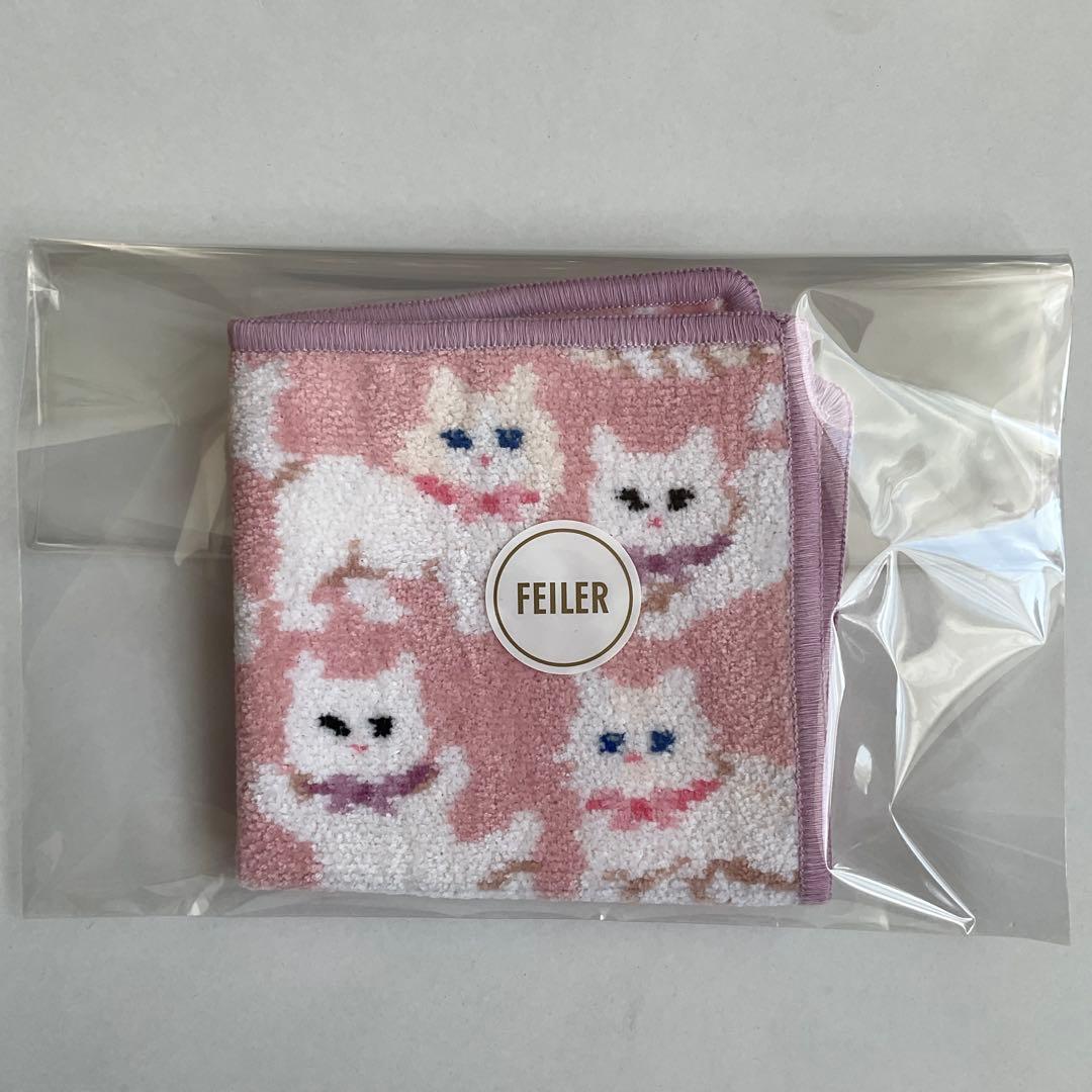 フェイラーハンカチ＊モフモフネコチャン【完売品】＊ラッピング済み