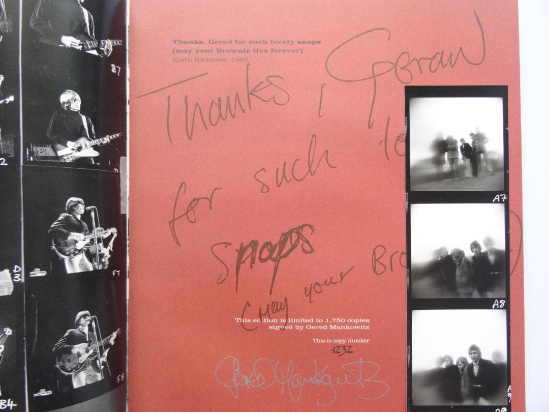 洋書◇ローリング・ストーンズ写真集 本 1750部限定 サイン入り - メルカリ
