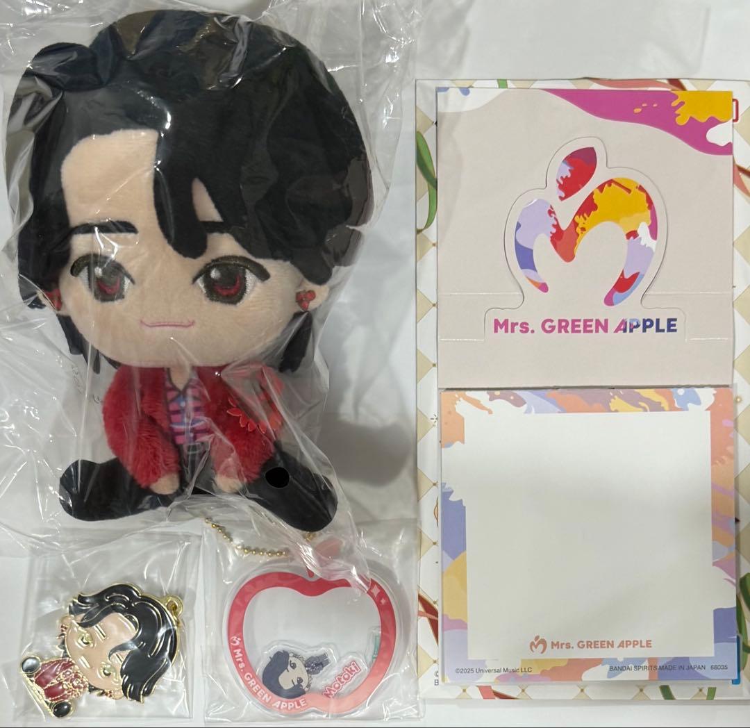 彩花莉 MrsGreenApple ミセス 一番くじ ぬいぐるみ 大森元貴 Mrs. GREEN APPLE ぬいぐるみ A賞 1番くじ 大森元貴 ミセス - メルカリ