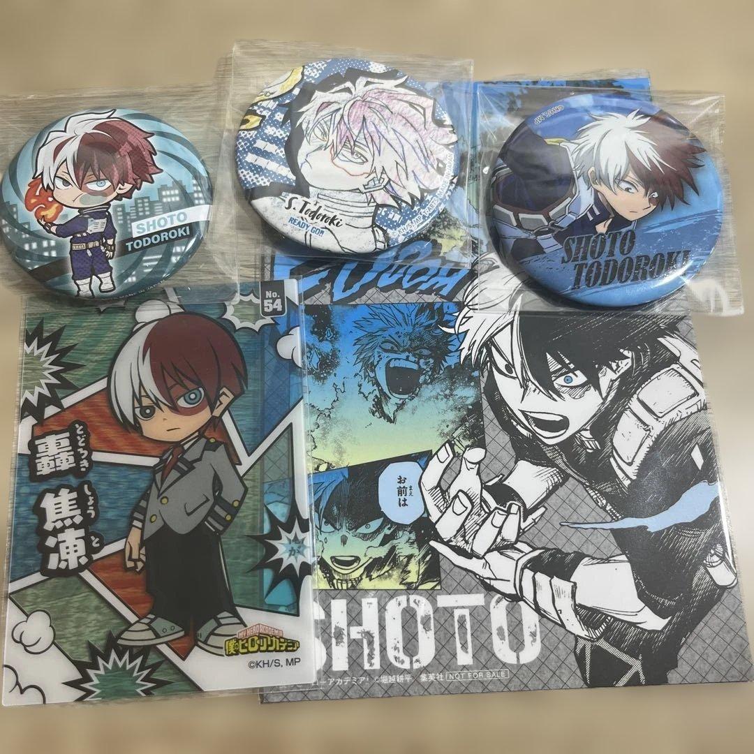ヒロアカ 僕のヒーローアカデミア 轟焦凍 缶バッチ クリアカード