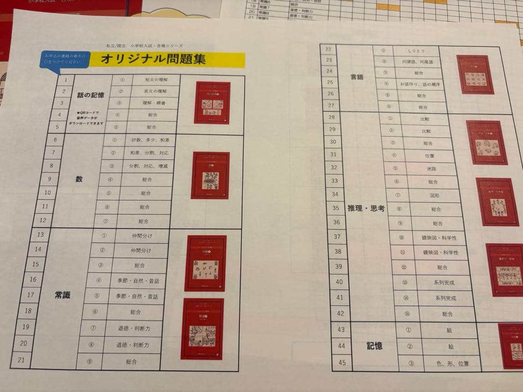 伸芽会問題集　59冊（巧緻性2.3と絵画2.3はありません）ステップナビA 4冊