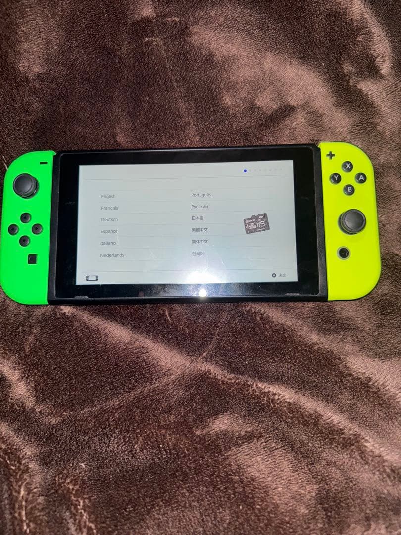 （SDカード付き）Nintendo Switch グリーン/イエロー 本体 楽天市場】Nintendo Switch 本体ケース 有機EL 通常モデル TPU 本体