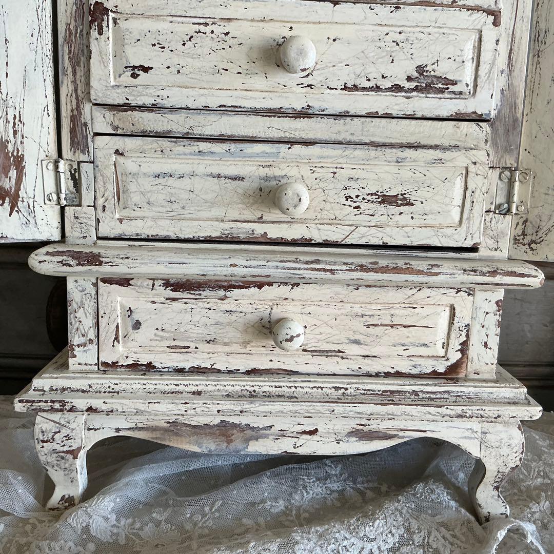 フランスアンティーク ドール用 ドロワー チェスト ワードローブ