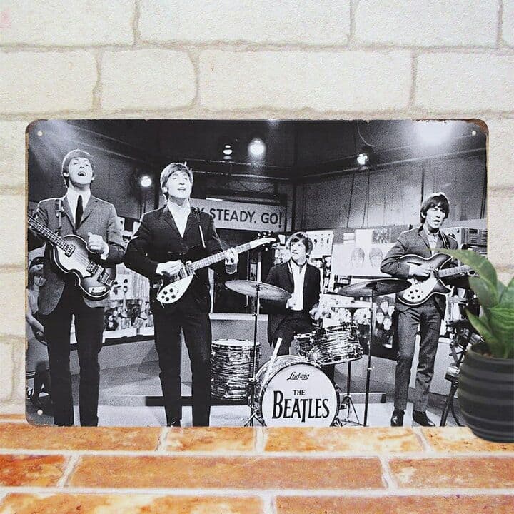 デザイン看板A4】ビートルズ sl☆ポスター絵ブリキ看板グッズ雑貨