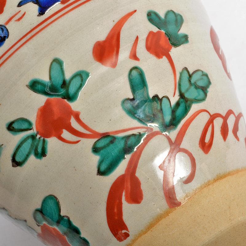 九谷焼 九谷焼 初代 徳田八十吉造 古赤絵 向附 八客 共箱 F