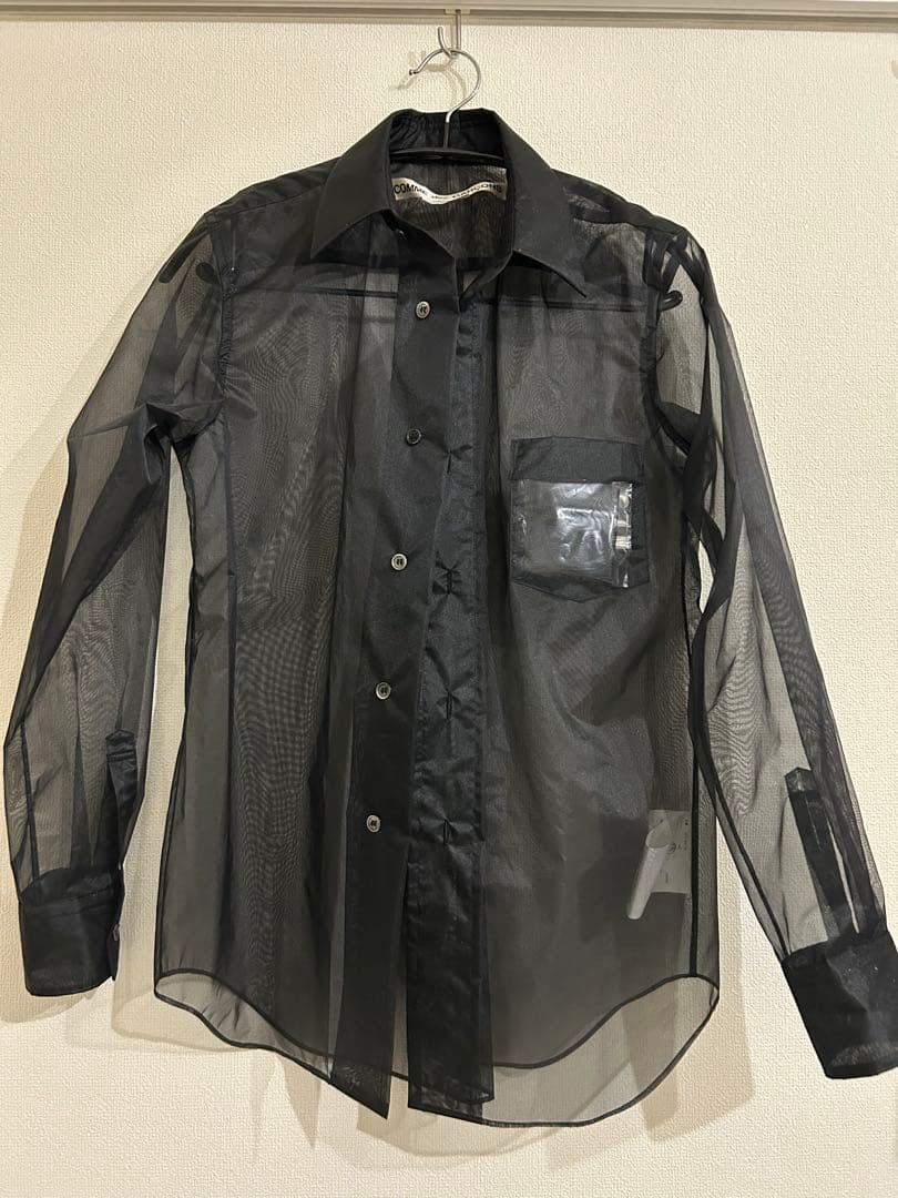 25ss 今季　コムデギャルソン　チュールブラウス　シアー　黒 25ss 今季 コムデギャルソン チュールブラウス シアー 黒 - メルカリ