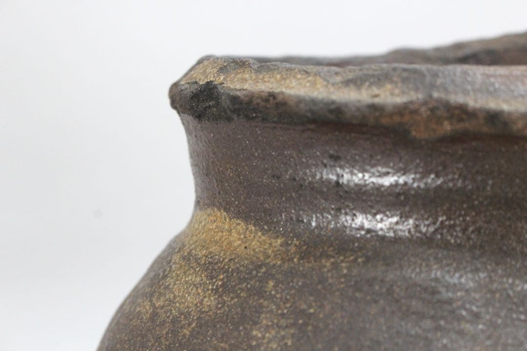 No5593 時代 壷 高さ24.5cm 常滑 備前 花器 陶磁器 送料無料 - メルカリ