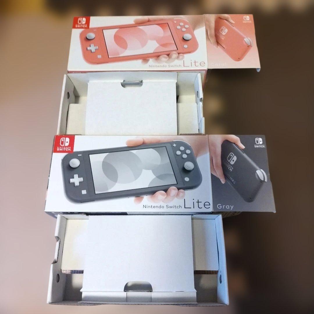 空箱】Nintendo Switch Lite ピンク グレー - メルカリ