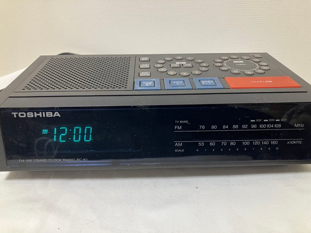 通電確認済】TOSHIBA クロックラジオ RC-K1 東芝 FM AM - メルカリ