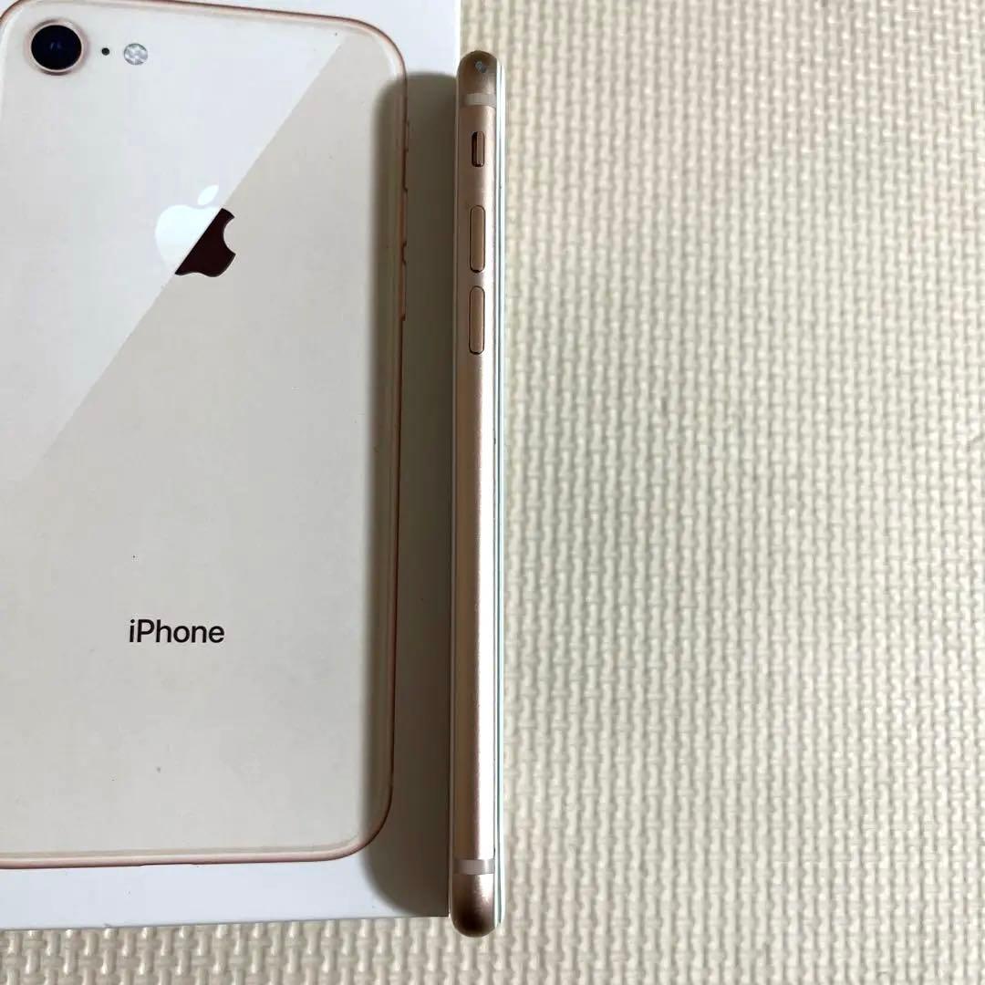 バッテリー100% iPhone8 simフリー 64GB ゴールド - メルカリ