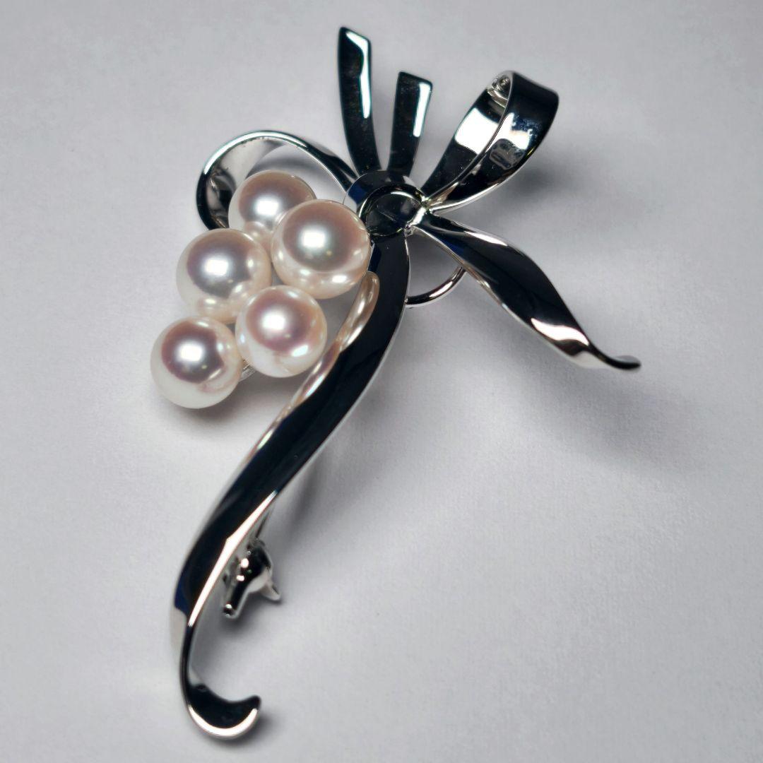 極美品 最高級】ミキモト ブローチ パール 愛子様 ご着用 5珠