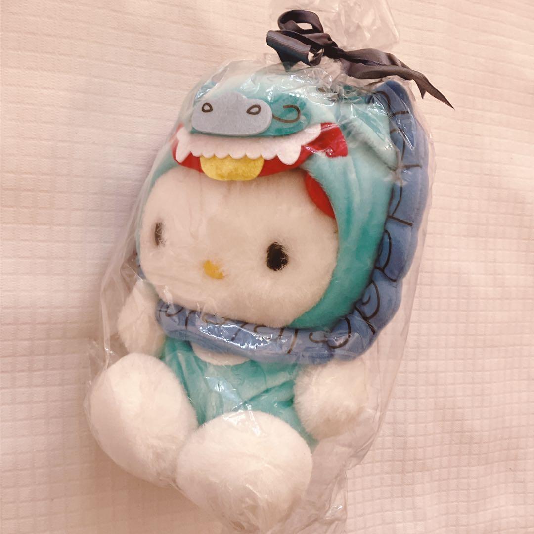 ハローキティ 沖縄限定 シーサー ぬいぐるみ ピンク水色 ご当地キティ