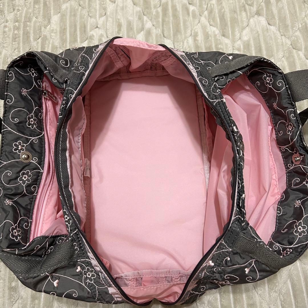 レスポートサック✨ハワイ限定 超美品 グレー ヴァイン ハンドバッグ