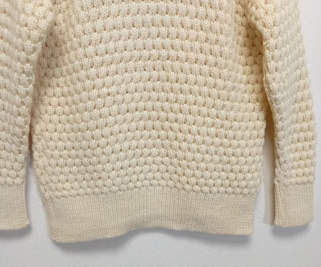 極美品 70s イギリス製 ピーターストーム ポップコーンニット S