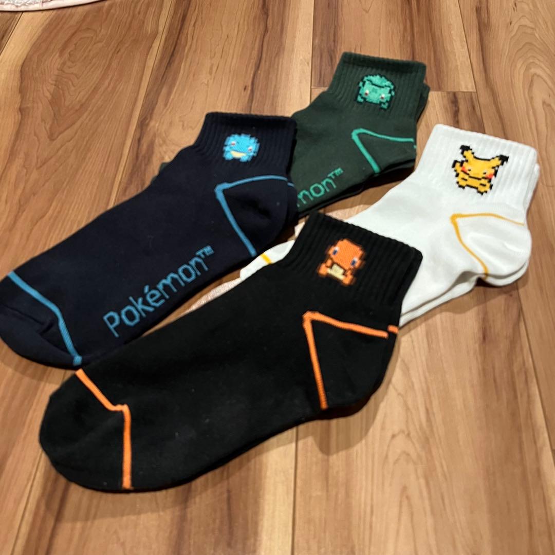 GU ポケモン 靴下 4足セット 25-27cm ソックス - メルカリ