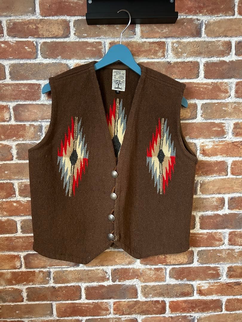 美品 JAPAN BLUE AE チマヨベスト オルテガ風　40 肉厚 アメカジ 中古・古着通販】ORTEGA's (オルテガ) チマヨベスト ブルー サイズ:36