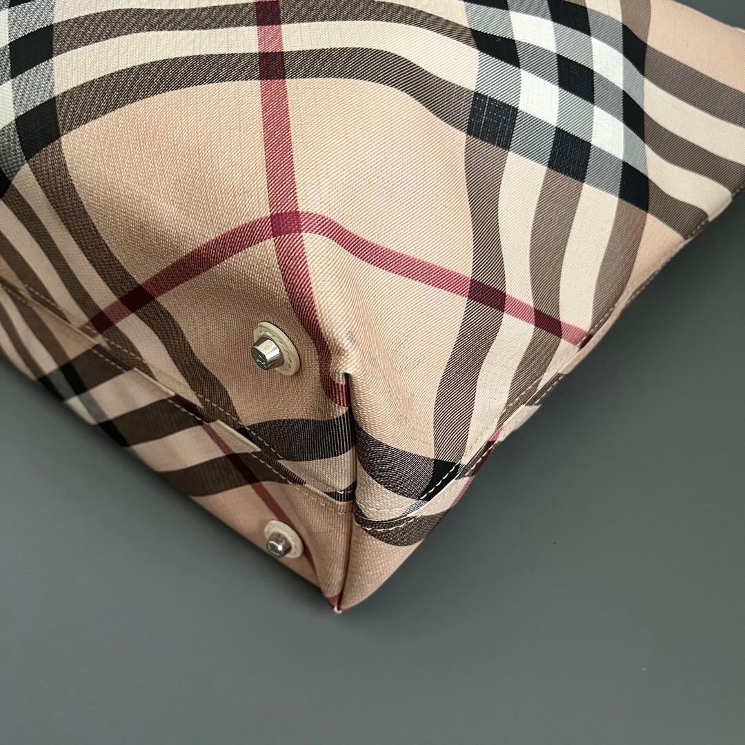 BURBERRYバーバリー トートバッグ ノバチェック メガチェック PVC