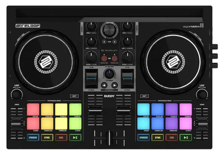 BUDDY djay対応2チャンネルDJコントローラー　リループ Reloop 【特価販売中】BUDDY Apple music対応 djay専用2チャンネルDJ