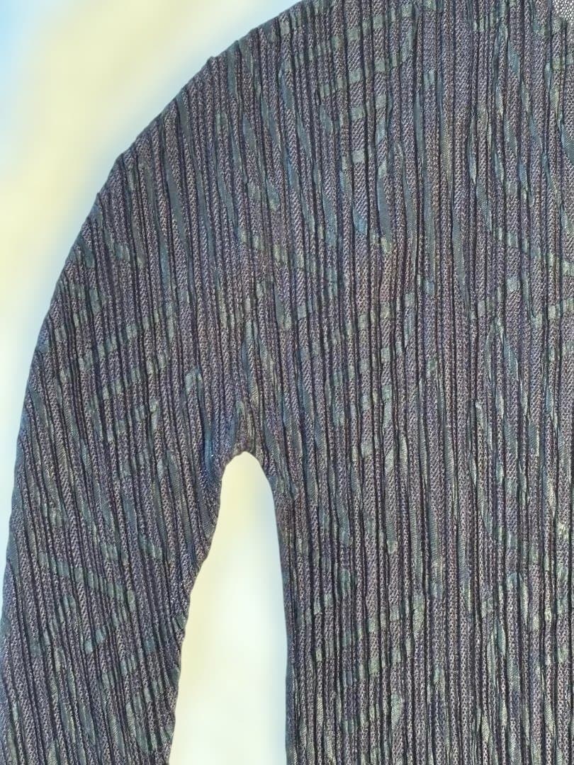 ISSEYMIYAKE プリーツ 透け感 ジグザグ模様 シャツ