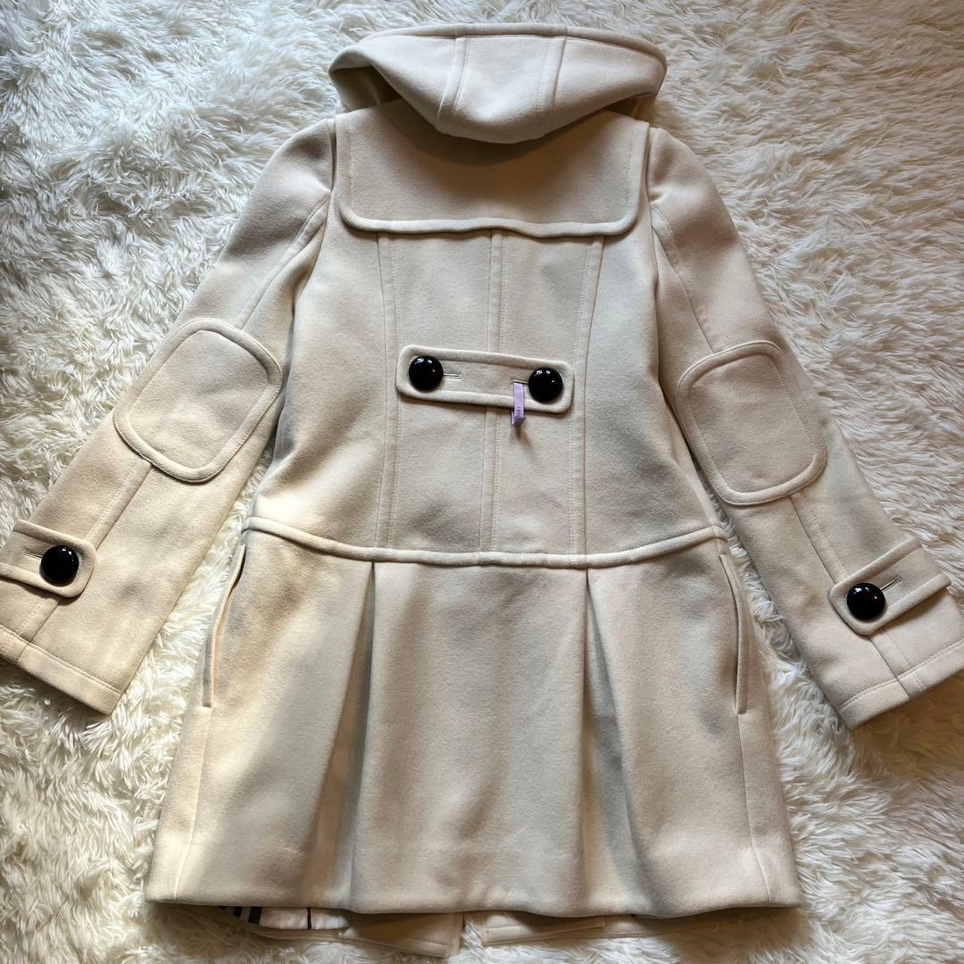 BURBERRY BLUE LABEL ウールコート アンゴラ混 ノバチェック