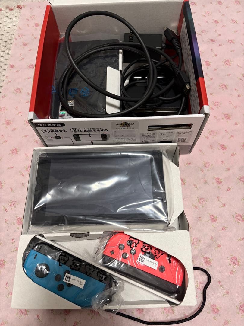 ニンテンドースイッチ　青/赤 Joy-Con 512GB microSDカード付 Amazon.com: Nintendo Joy-Con (L) neon red / (R) neon Blue : Video