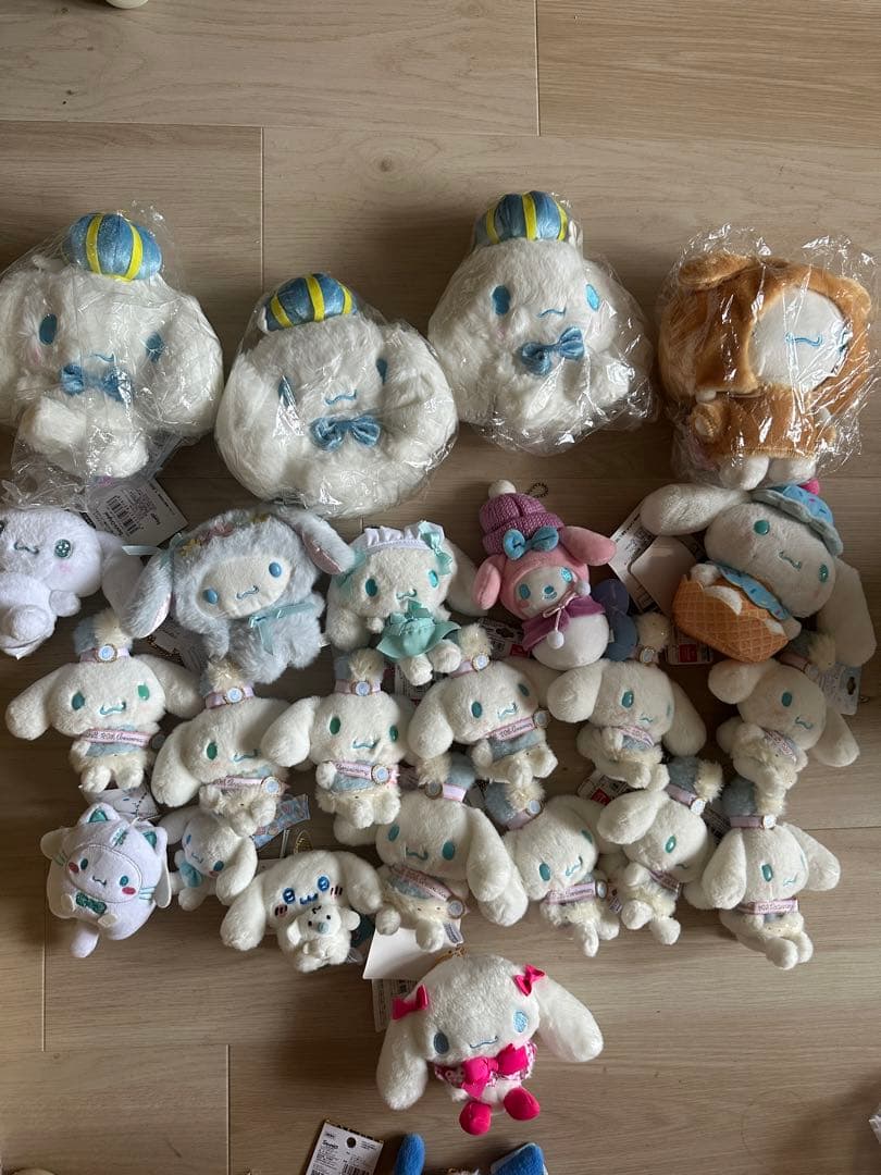 サンリオ　シナモロール　ぬいぐるみ　マスコット sanrio（サンリオ） シナモロール ぬいぐるみおせわセット（こねこ