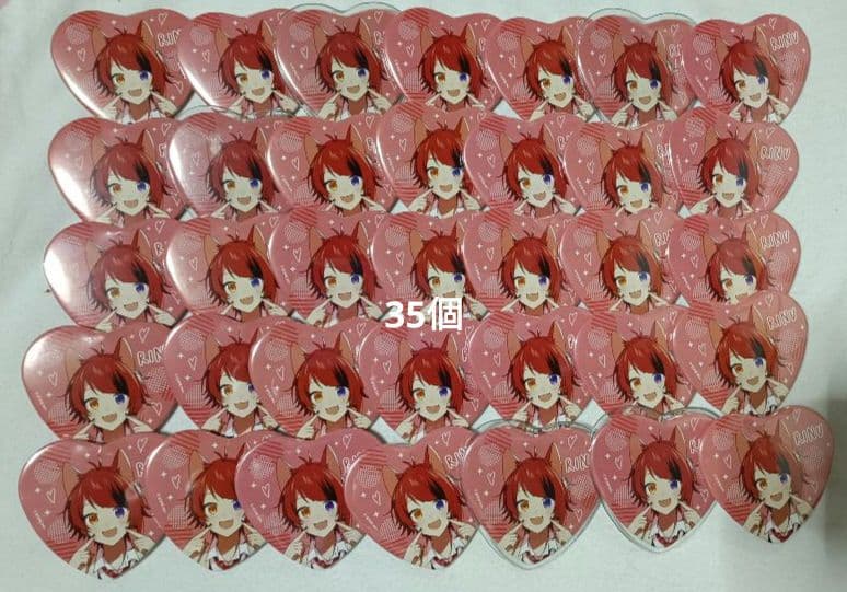 すとぷり　莉犬　缶バッチ　すとまじ　いちご文化祭　ハートの缶バッチ 未開封1個】 すとぷり ハート缶バッジくじ 2022年 文化祭 学園購買部