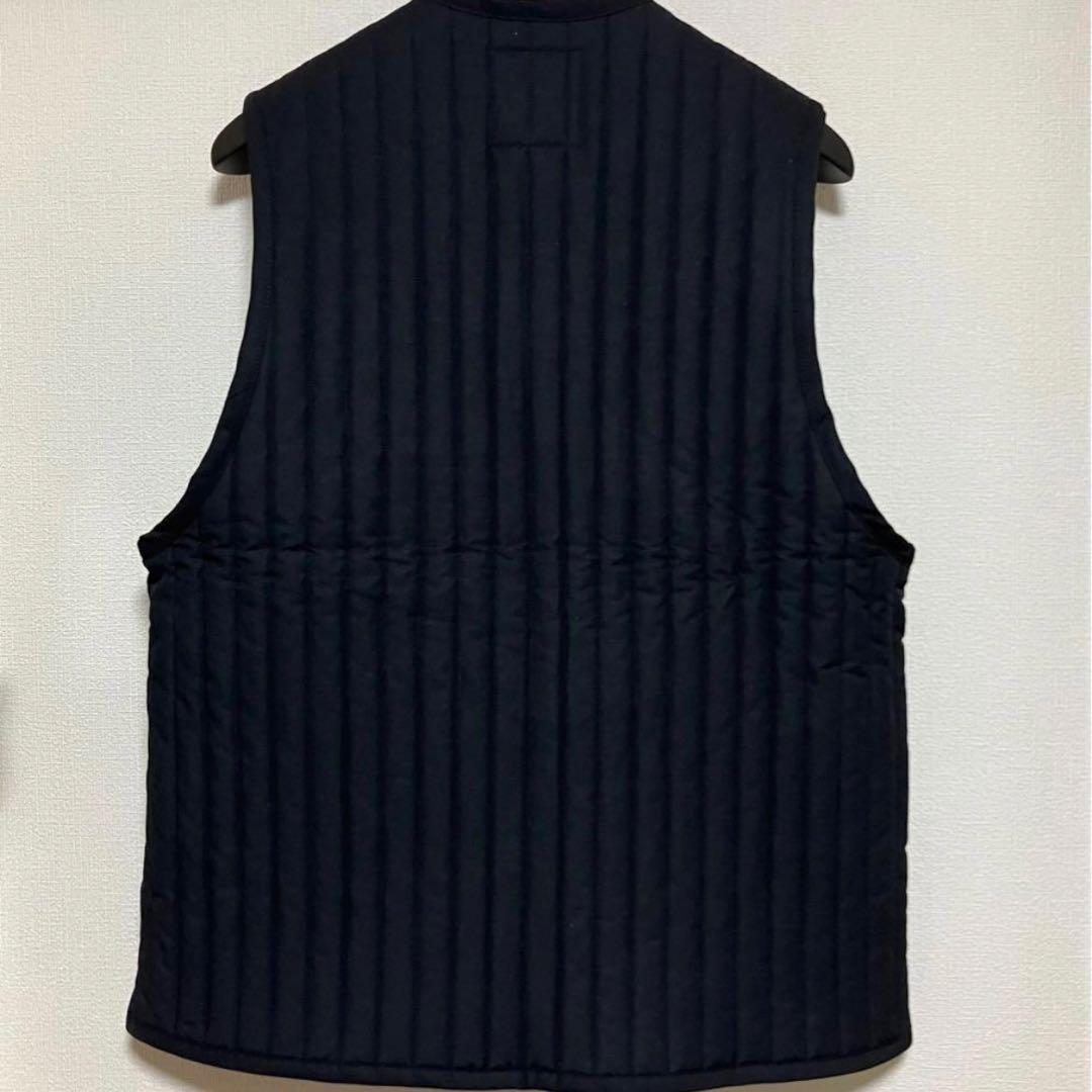 オーシバル ジーロンラム メルトン ジップ フード 比翼ウールコート 紺