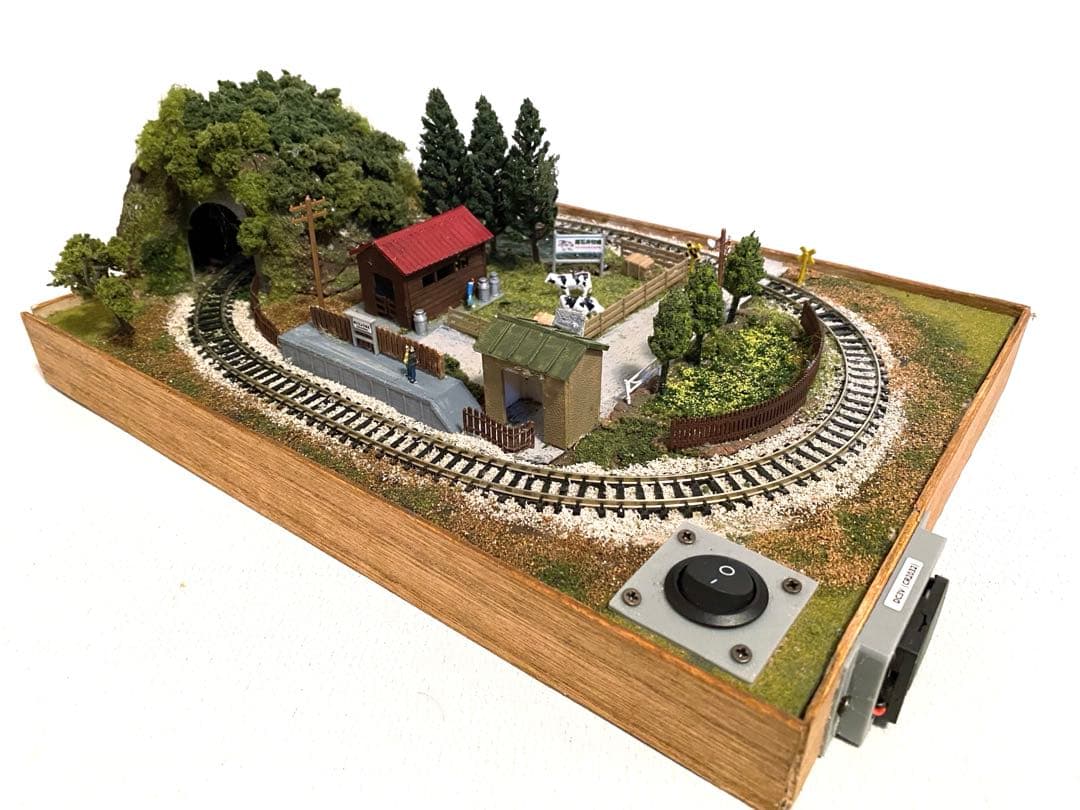 Nゲージ 鉄道 ミニジオラマレイアウト 牧場のある情景 bトレイン専用