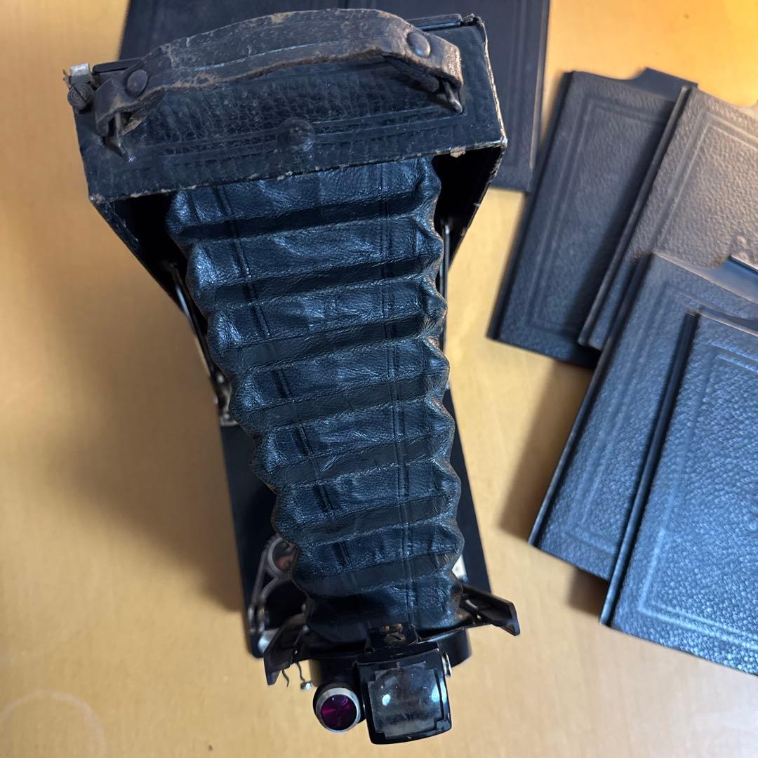 【貴重な完動品】蛇腹カメラ 13.5cm フィルムホルダー付き