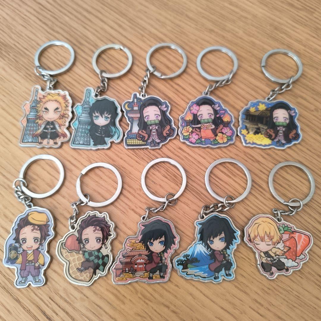 鬼滅の刃 ご当地キーホルダー 10個セット - メルカリ