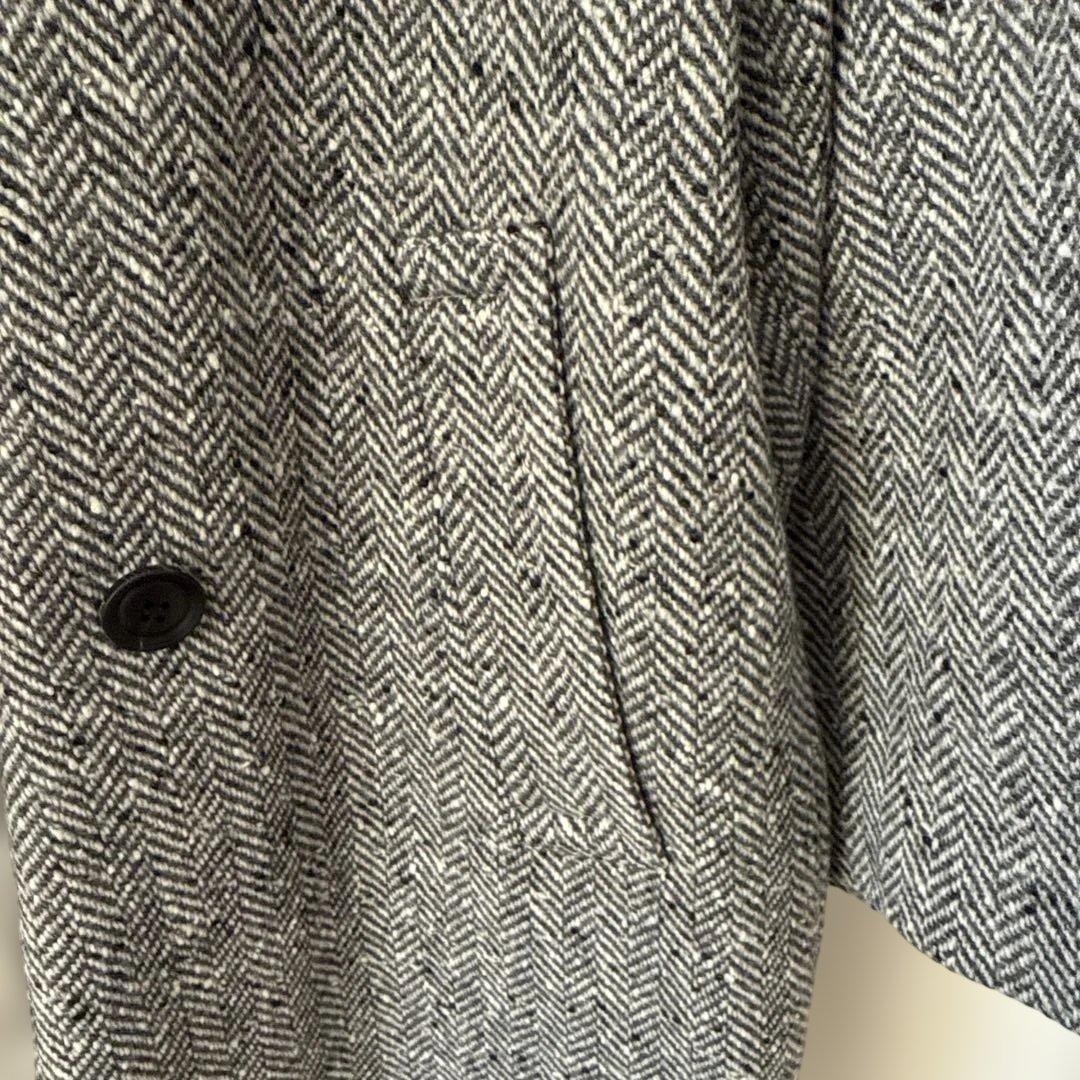 みん様専用【YANUK/ヤヌーク】 ヘリンボーン ボクシーコート 未使用