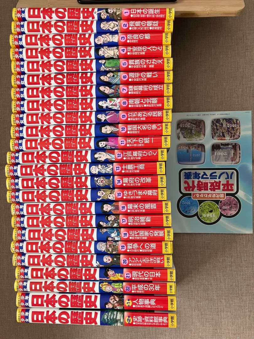 【大人気】少年少女 日本の歴史 全２1巻＋別巻２冊（全23冊セット） 少年少女日本の歴史 全21巻＋ 別巻1.2巻 全23冊セット 【小学館版