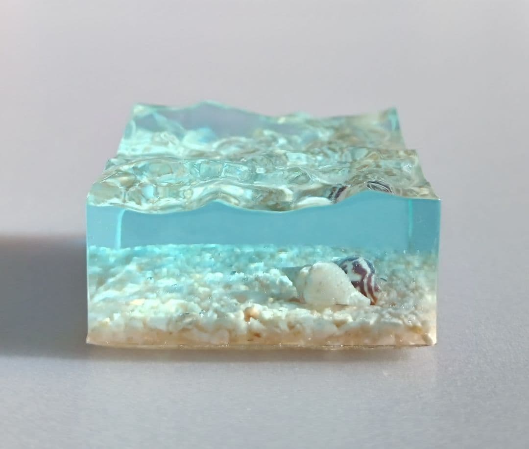 海のかけら No.3072 】エポキシレジン オーシャンアート レジンアート