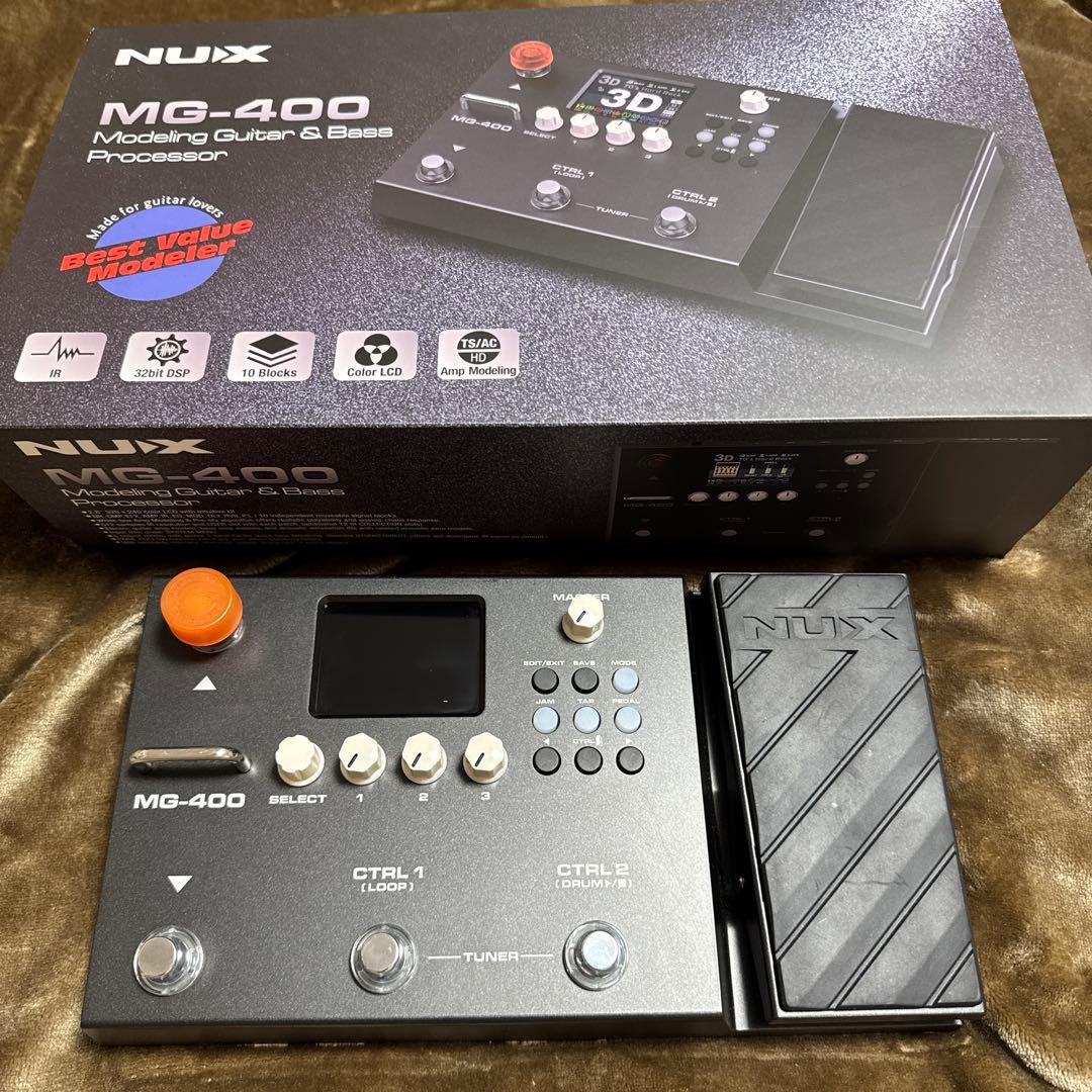 NUX MG-400 マルチエフェクター ギター&ベース 中古品 NUX MG-400 【マルチエフェクター/アンプシミュレーター