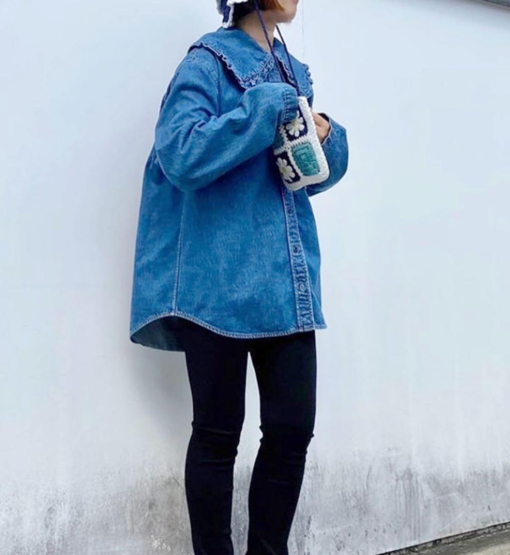 新品HOLIDAY PURITAN COLLAR DENIM SHIRT 新品HOLIDAY PURITAN COLLAR