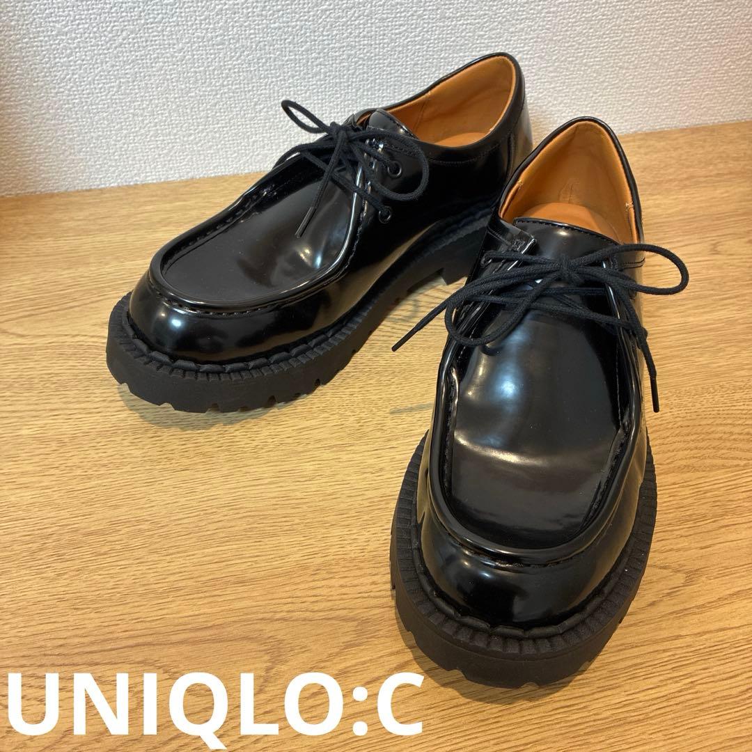 UNIQLO:C】レースアップシューズ(23.5cm ブラック) - メルカリ