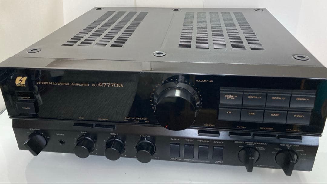 SANSUI AU-α777DG プリメインアンプ　ヴィンテージ　＊通電確認のみ Yahoo!オークション -「sansui au 777」(サンスイ) (一般)の落札相場
