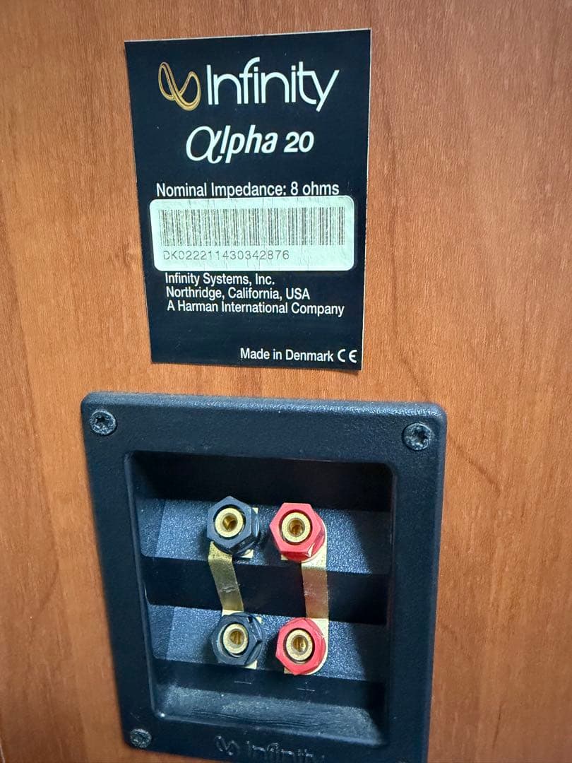 Infinity ALPHA20 スピーカー ペア デンマーク製 - スピーカー