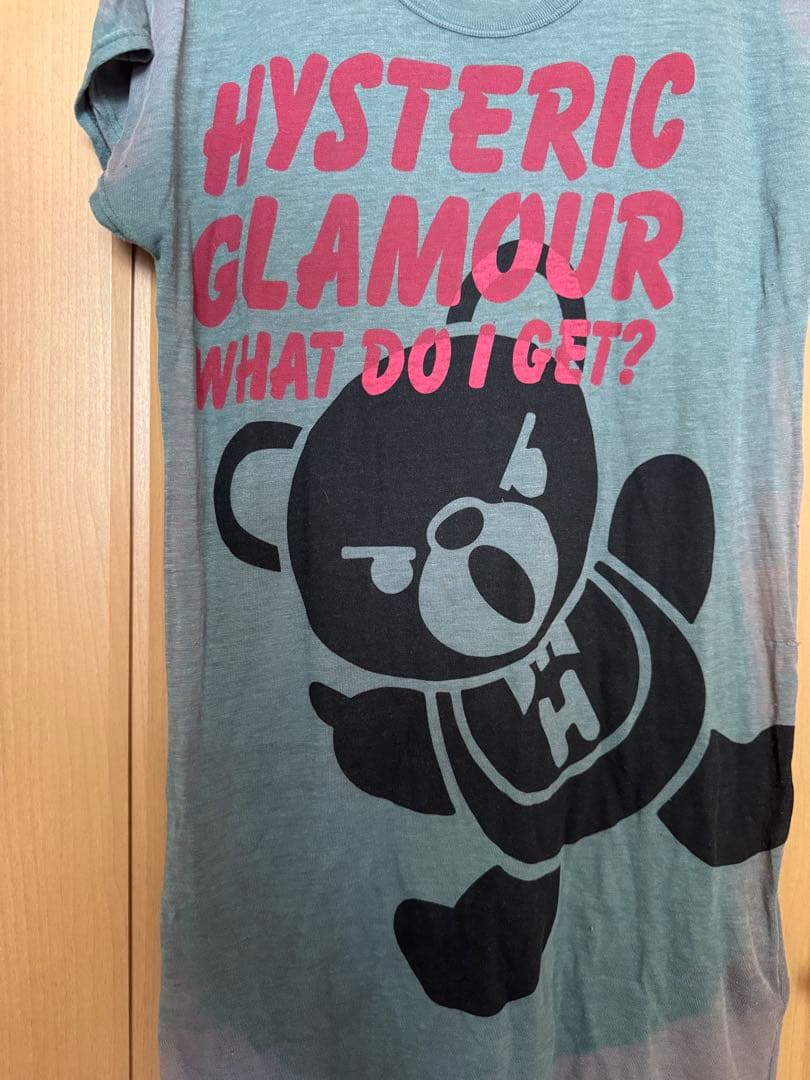 ヒステリックグラマーファックベアヒスベアグリーンTシャツ - メルカリ