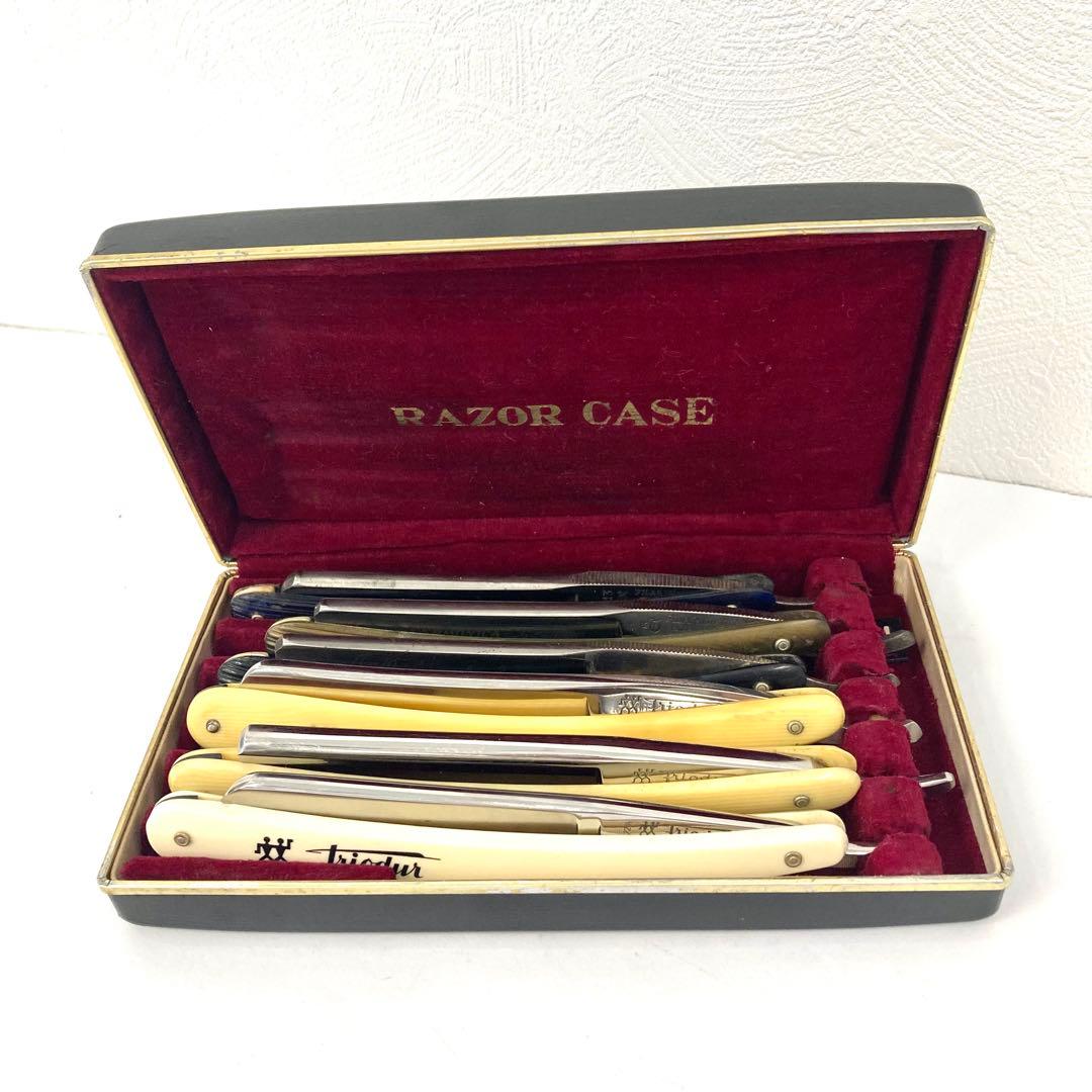 剃刀セット 6本 ステンレス鋼 ケース付き◇ カミソリ 「 TD708 Yマット袋 250本 」 使い捨て セット T字カミソリ