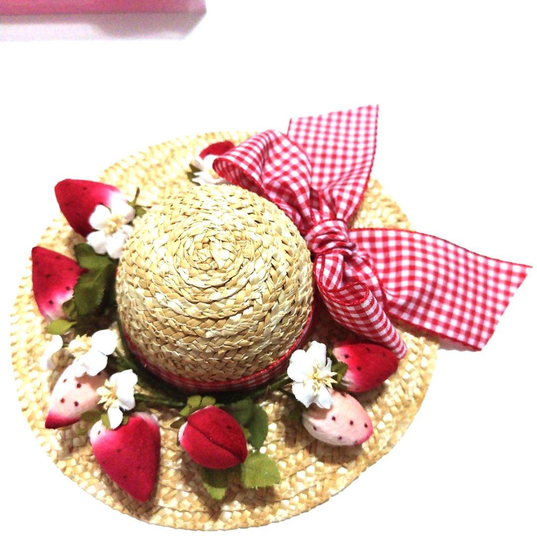 ピンクハウス♡ストロベリーハットコサージュ♡ ピンクハウス