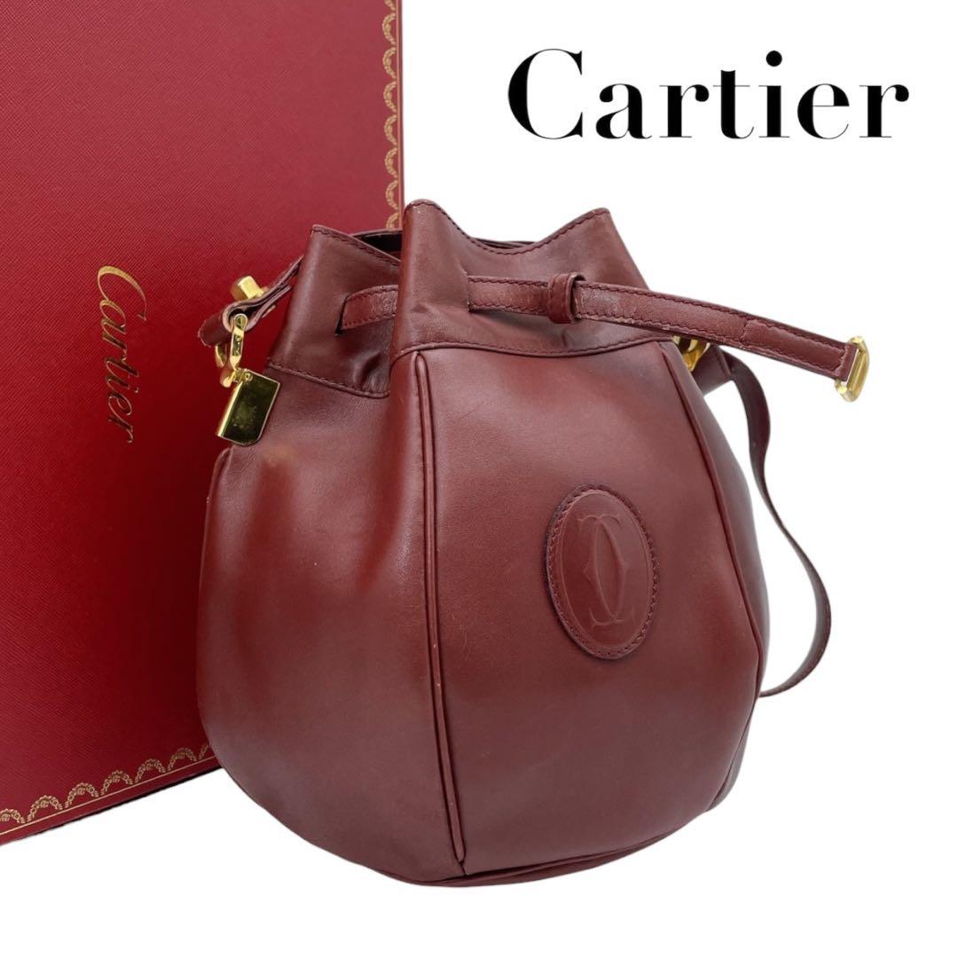 極美品】カルティエ ショルダーバッグ マストライン ゴールド金具 5777